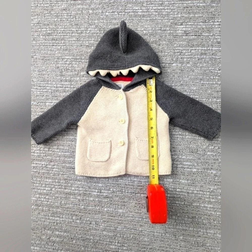 Baby GAP (3-6 Months) Knit Button Down Shark Sweater/Jacket